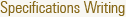 Specifications Writing